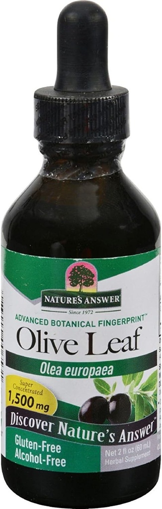 Nature's Answer Oleopein Olive Leaf, Promoot Overall Good Health and Well Being* Alcoholvrij, Glutenvrij & Kosher (2 Fl Oz (pakket van 2))
