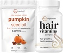 Micro Ingrediënten Pompoenzaadolie met Zag Palmetto 3.000mg Softgels & Hair Vitaminen Complex Capsules 