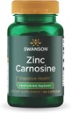 Swanson Ultra Zink Carnosine (PepZinGI) - 60 capsules - Natural Supplement for Gastric Health, Digestive Support, and Mtomach Microbial Balance