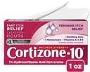 Cortizone 10 Maximale sterkte Vrouwelijke Itch Cream, 1% Hydrocortison, 1 oz.