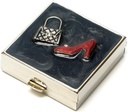 9311 Vierkante kleine pil Box Organisator zwart rood goud Vrouwen Travel pil geval Purse Pocket Container Daily Portable Medicine Vitamine Box Medicatie Supplement Mini-opslag