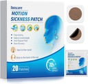 Bewegingsziekte Patches, Zeeziekte Patch voor kinderen en volwassenen met Travel-Friendly Packets, Travel Essentials for Cruise/Car/Airplane/Amusement Park Trip (20 Patches)