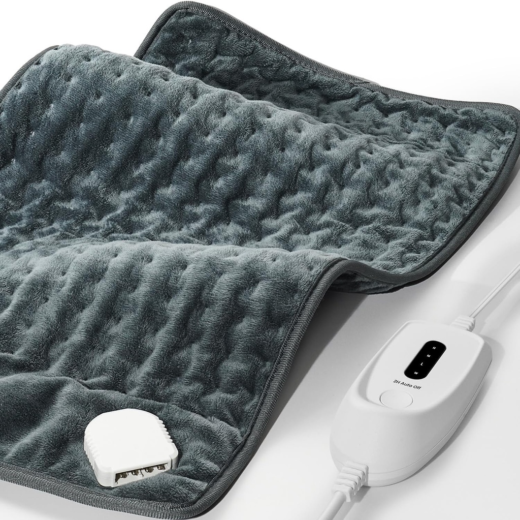 Verwarmingskussen voor rugpijn en periode krampen, FSA HSA in aanmerking komende, 12"x 24" grote elektrische verwarmingskussen voor krampen, spierpijn, artritis, schouder, 2H automatisch uit, Machine wasbaar, vocht en droog