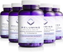 Relumines 1650mg L-Glutathione Complex met Hyaluronzuur, Alpha Lipoïne Acid, Rose HIPS, Vitamine E & Riboflavine, Antioxidant Ondersteuning, Huid Hydratatie & Wellness, Made in USA 90 Capsules x 5 Flessen