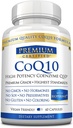 CoQ10 - Co-enzym Q10 300mg met MCT Olie en Piperine - snelle absorptie - Boost Antioxidant niveaus, verbeteren energie, ondersteuning Cardio en vruchtbaarheid - 60 capsules - Vegan vriendelijk