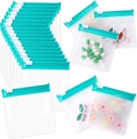 24 Stuks Reizen pil Pakjes Pill Pouch Tassen Herbruikbare Zippered Medicine Bag Set Self sealing Clear Plastic Medicine Organizer met Slide Lock Maandag tot zondag pil Baggies voor pillen Kleine items Opslag
