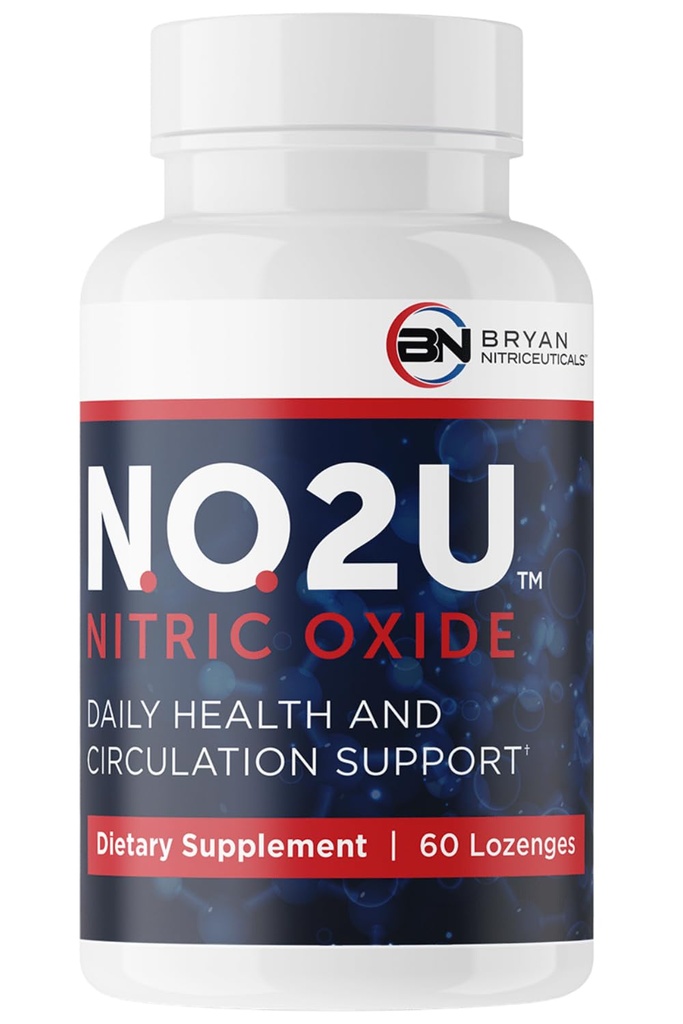Bryan NITRICEUTICA - Natural Nitric Oxide Supplements for Men & Women - Promoot bloedcirculatie, zuurstof en voeding levering, dagelijkse wellness ondersteuning - Geen gluten of zuivel - 60 Vegan Lozen