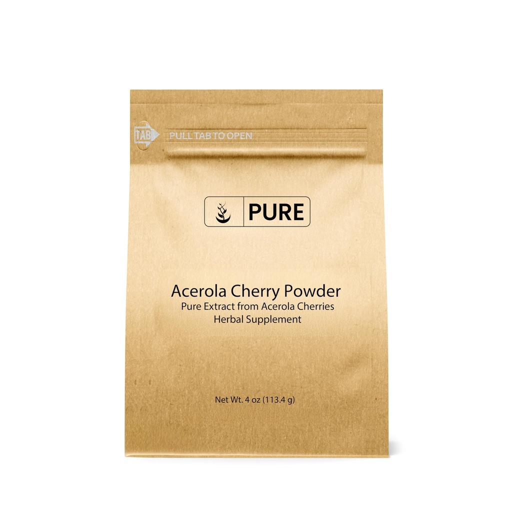 Pure originele ingrediënten Acerola Cherry Powder 4oz Non-GMO, Glutenvrij, Eco-vriendelijke verpakking