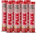 PLIX - THE PLANT FIX Apple Cider Vinegar Effervescent Tablets with The Mother, 700mg ACV with VIT B12, B6, Pack of 8 