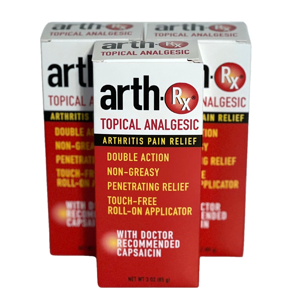 Topische Analgetische pijn verlichting Roll-on met Capsaicin voor diepe penetrerende pijn verlichting, warmende capsaicine voor het verlichten van pijn van artritis en spierpijnen en pijnen, 9 oz