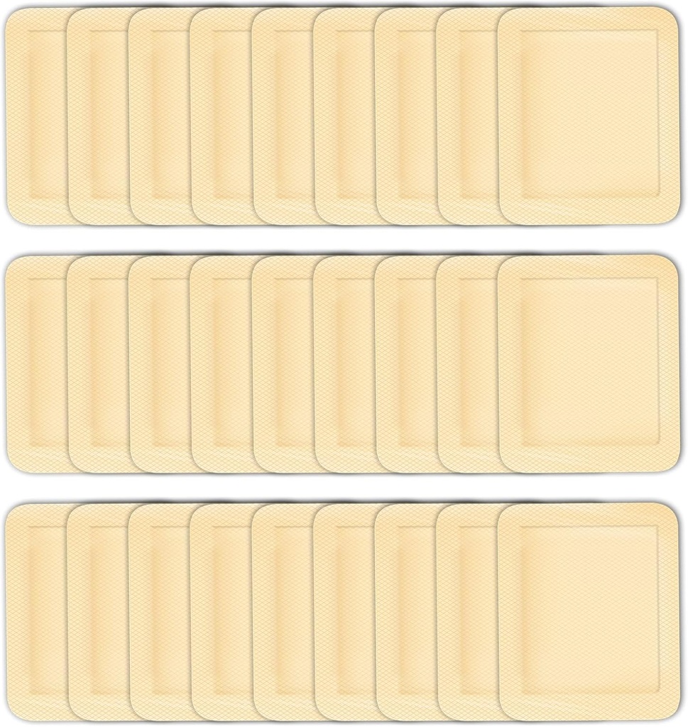 30 st Grote hechting Bandages 4 x 3 inch Dressing Elastische hechting Wond Dressing Bandage Grote Wond Eerste Hulp Draagbare Bandages, huidkleur