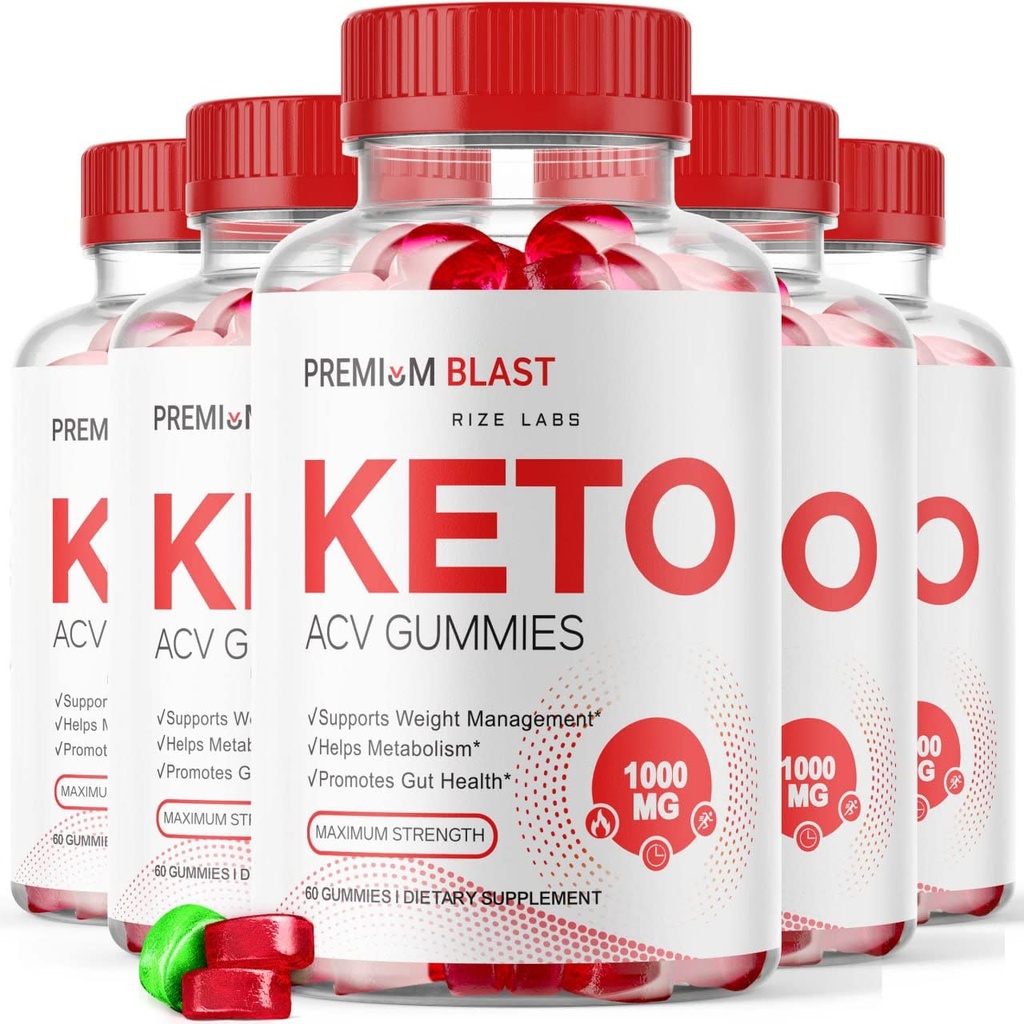 rize labs - Premium Blast Keto ACV Gummies voor gewichtsverlies, geavanceerde formule, Apple Cider Vinegar voor gewichtsmanagement, maximale sterkte (300 Gummies) (verpakking van 5)