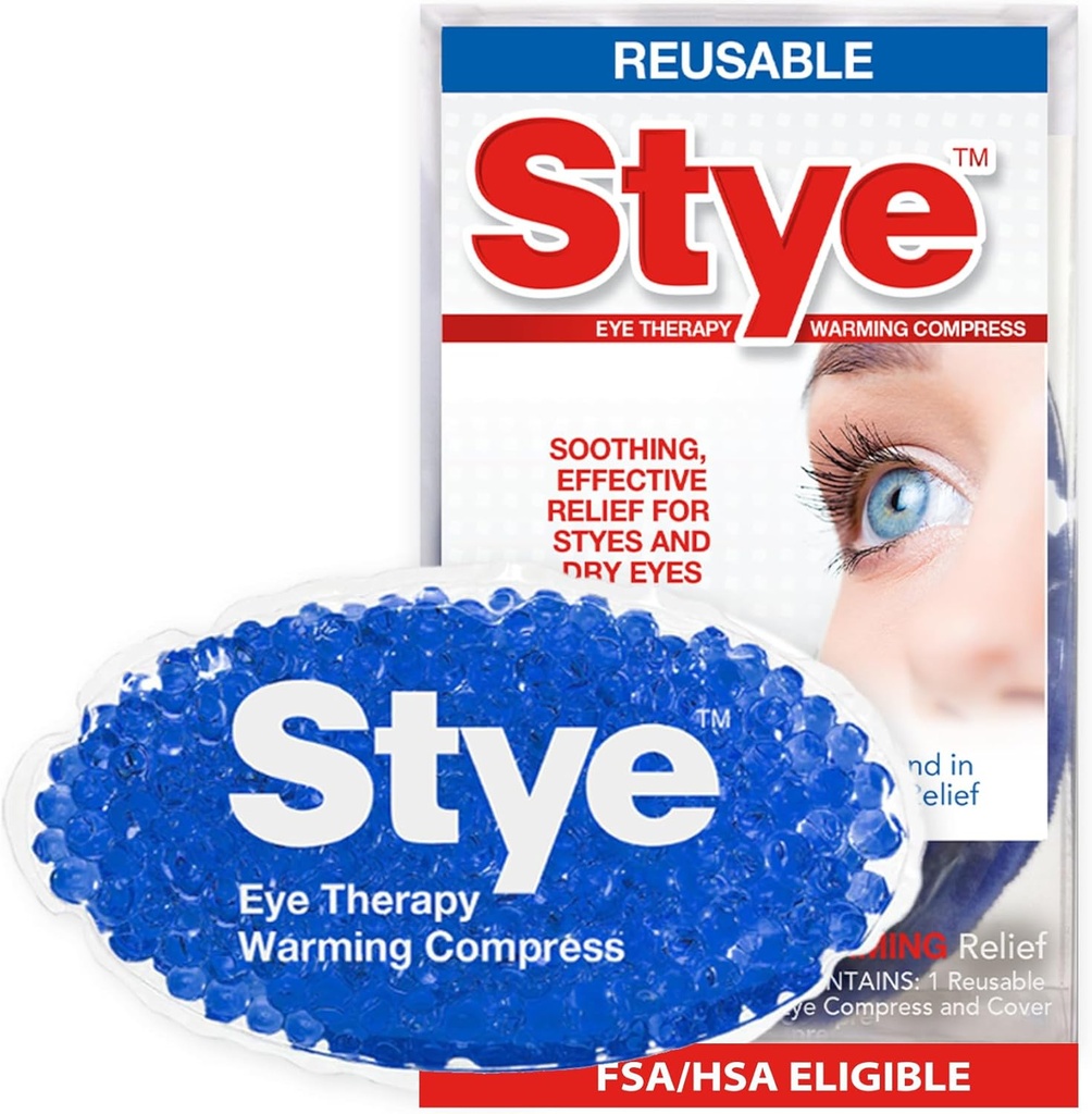 Stye Eye Therapy Herbruikbaar Warming Compress, Relief for Styes and Dry Eyes, Herbruikbaar