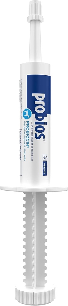 Probios Probiocin Oral Pet Gel voor honden en katten, Probiotisch supplement voor spijsverterings- en immuunondersteuning, 15 g Tube