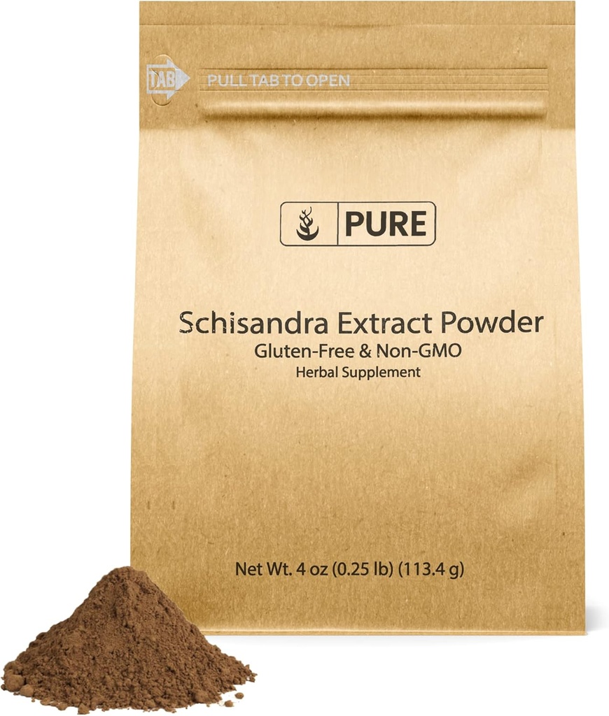 Pure Original Ingrediënten Schisandra (4 oz), Non-GMO, Glutenvrij, Five-Flavor-Fruit, Traditioneel Kruiden