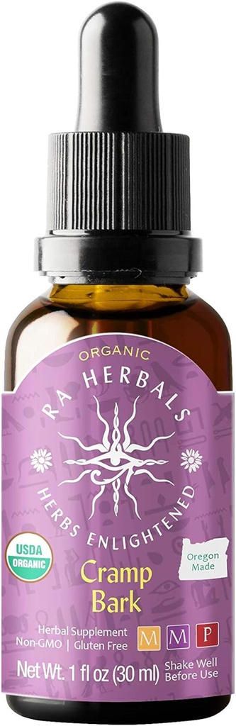 Ra Kruiden Biologische Kramp Bark Liquid Extract - Reproductive System Support - 1 fl oz