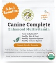 Wholistic Pet Organics Canine Complete - Honden Multivitamine Poeder - 4 Lb - Dagelijkse hondenvitaminen en supplementen voor zelfgemaakte voeding - Immuunsysteem, huid, jas en algemene gezondheid - Klein en groot ras