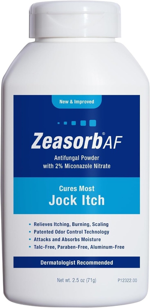 Zeasorb Super Absorberend Antischimmel Behandeling Poeder voor Jock Itch 2.5 oz door Zeasorb-Af