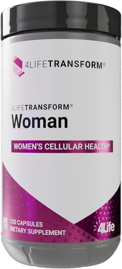 4Life Transform Woman - Women's Supplement with Velvet Bean & Avond Primrose Extracts - Healthy Skin & Well-Being - 120 Plantaardige capsules