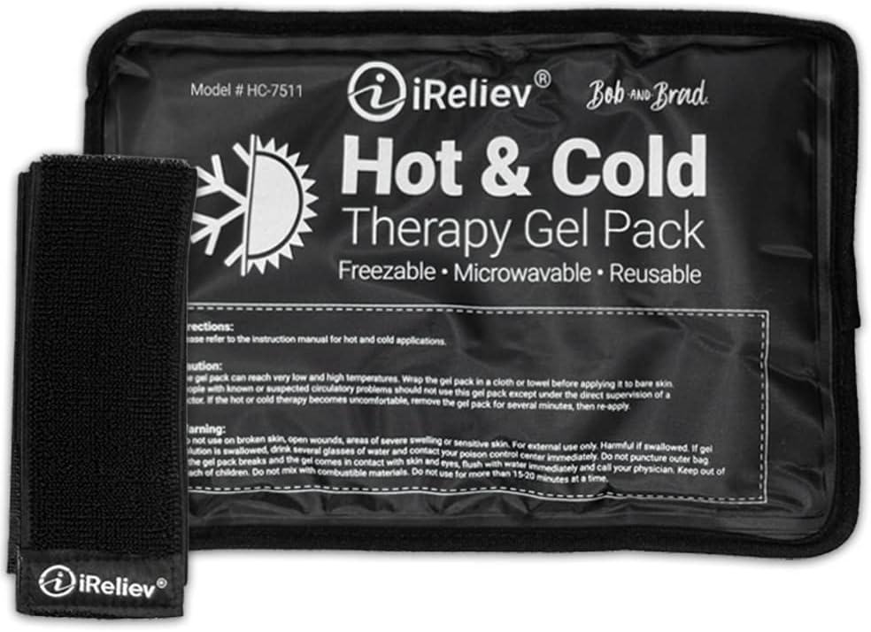 Ice Pack for Hot & Cold Therapie Gel Pack - Hot & Cold Relief, Herbruikbaar, Freezable & Microwaveable, Pain & Muscle Soreness, Arm, Leg, Knie, Schouder, Rugpijn Relief, Compressie Pack & Strap