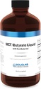 Douglas Laboratories MCT/Butyrate Liquid with SunButyrate biedt sterk geconcentreerd caprylzuur en butyrinezuur in een aangenaam vloeibaar .