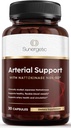 Supplément de Nattokinase Premium Sunergetic pour support artériel - Nattokinase 2000 FU (NSK-SD) Pycnogenol, grenade et betteraves - 100mg Nattokinase pour artère Santé, coeur et vaisseaux sanguins-30 Capsules