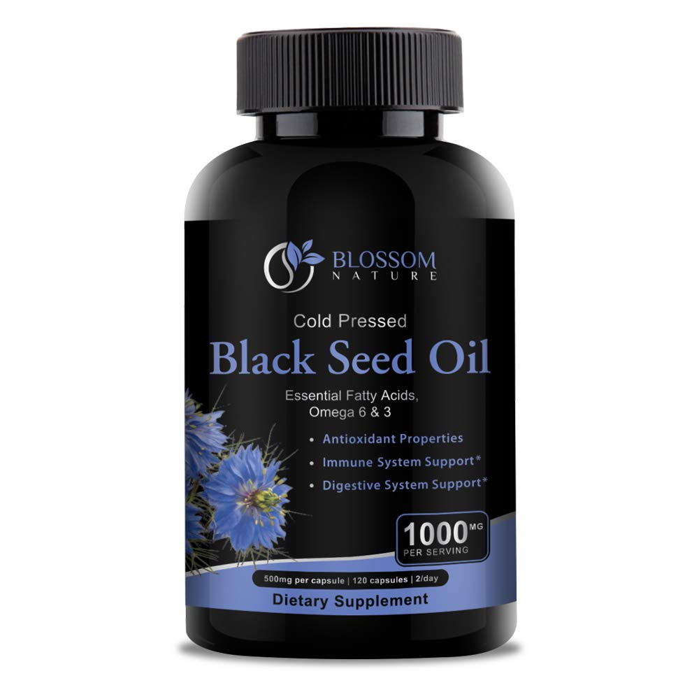 Black Seed Oil Capsules 1000mg - Premium Black Cumin Seed Oil Capsules - Black Seed Oil Liquid Pillen - Virgin Cold Pressed Nigella Sativa Oil Pillen - Blackseed Oil - 120 Cap (2 maand aanbod)