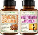 Turmeric Curcumin with Black Pepper Extract & Multivitamin for Women