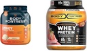 Body Fortress 100% Wei, Premium Proteïne Poeder, Vanille, 1.74lbs (Verpakking mei Vary) & 100% Wei, Premium Proteïne Poeder, Aardbei, 1.78lbs (Verpakking mei Vary)