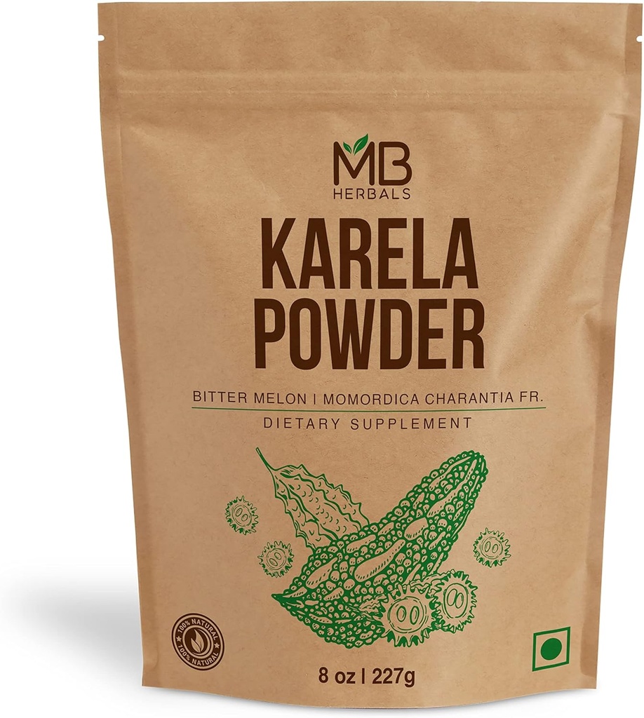 MB Kruiden De-zaaded Karela Poeder 8 oz / 227 Gram (0,5 lb) 
