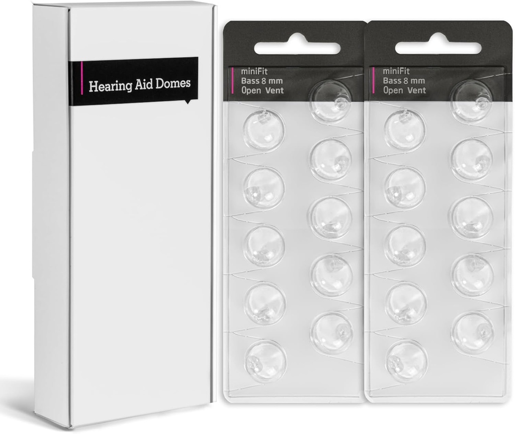 Hoorhulp Domes voor oticon minifit bas 8mm Open Vent