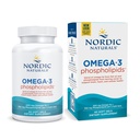 Nordic Naturals Omega-3 Fosfolipiden, Unflavored - 60 Zachte Gels - 500 mg Omega-3 & 350 mg Fosfolipiden - Heart & Brain Health - Small, Easy-to Swallow Soft Gels - Non-GMO - 30 Servings