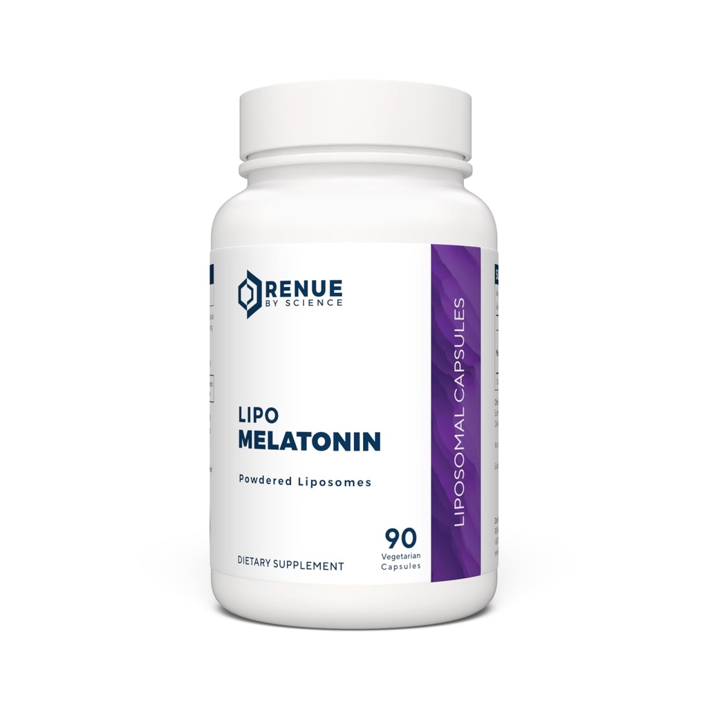 Renue By Science Melatonin (en anglais seulement) Supplément Melatonina liposomale (en anglais seulement) 90 Capsules de Melatonine à haute concentration - 1mg Melatonine par portion (en anglais seulement)