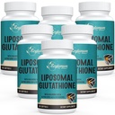2400 MG Liposomale Glutathion Softgels, Max Absorptie, Active Form L-Glutathione Reduced (GSH), with Hyaluronic Acid, Resveratrol, Master Antioxidants for Detox, Brain, Immune System, 360 Softgels