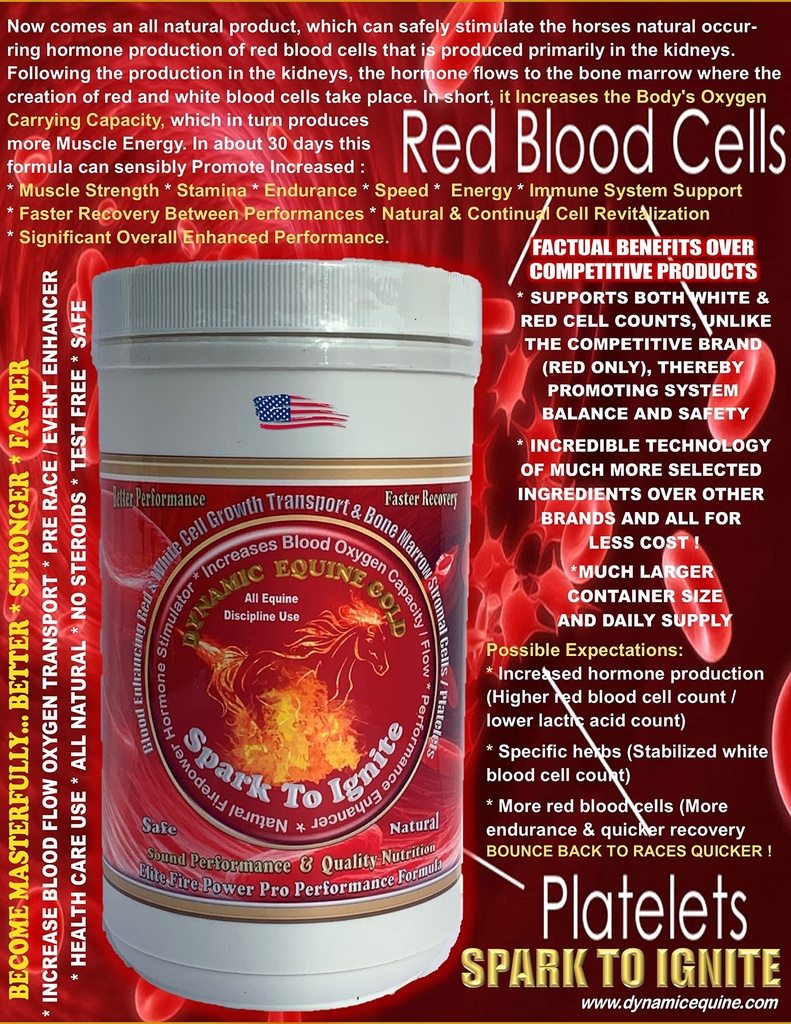 Spark to Ignite...Blood Oxygenation Natural Fire Power Pro Performance Enhancer. Natuurlijk stimuleert EPO Hormone om Boost Performance.
