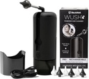 Wush Pro door zwarte Wolf- Deluxe water aangedreven oorreiniger- Veilig en effectief- Elektrische Triple Jet Stream 3 drukinstellingen voor oor Wax Buildup- oor Wax Verwijdering Kit- Waterbestendig USB oplaadbaar