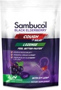 Sambucol Black Vlierberry Cough Relief Lozenges - Cough Drops voor volwassenen, Sambucus Elderberry Lozenges, met Ivy Leaf, Cough & Mucus Relief, Immune Support, Berry Eucalyptus - 24 Tellen, 3 Pack