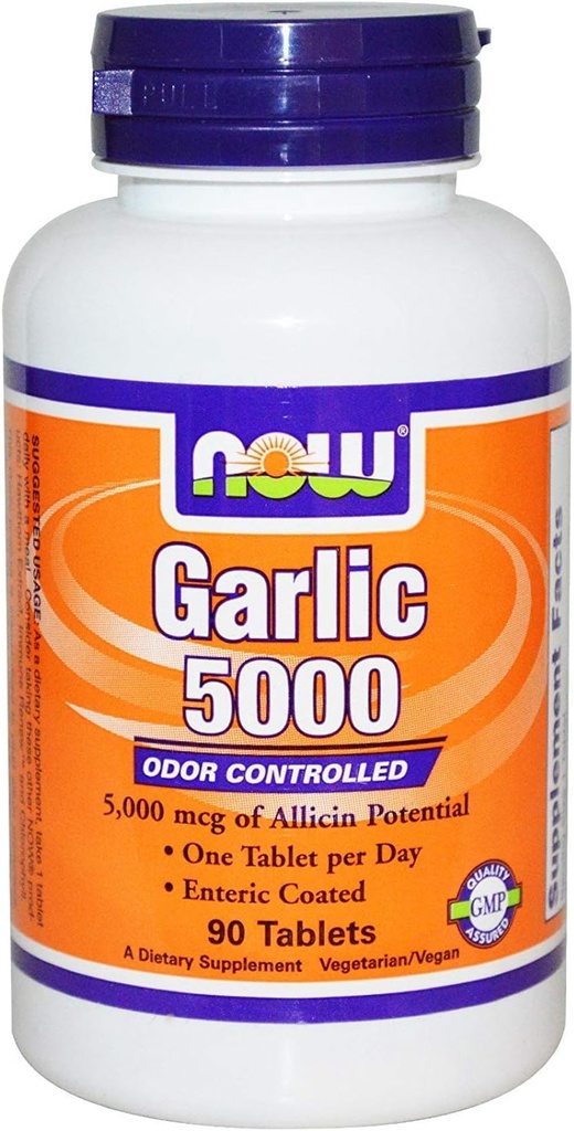 NOW Foods by Now Knoflook 5000 Ordor Controlled 90 Tablets