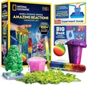 National Geographic Amazing Chemistry Set - Kit de chimie avec 45 expériences scientifiques incluant la croissance en cristal et les réactions, kit de science pour les enfants, cadeau STEM pour les garçons et les filles (Exclusif)
