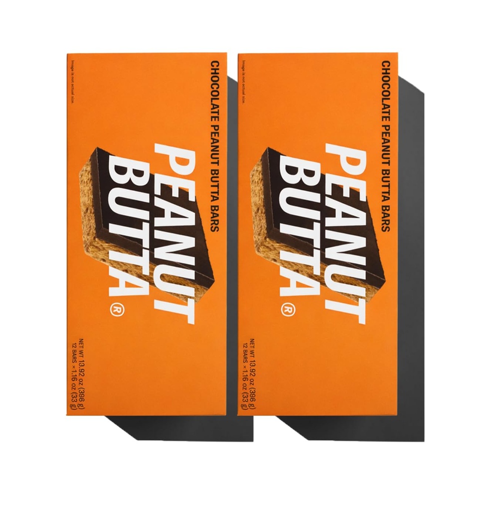 Mid-Dag Vierkanten Peanut Butta Protein Chocolade Bars, 1,16 Oz elk, 2 Packs (24 Squares) 