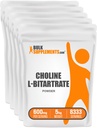 BulkSupplements.com Choline Bitrate Powder - als Choline L-Bitrate, Choline Supplement - Glutenvrij, 600mg per portie, 5kg (11 lbs) (verpakking van 5)
