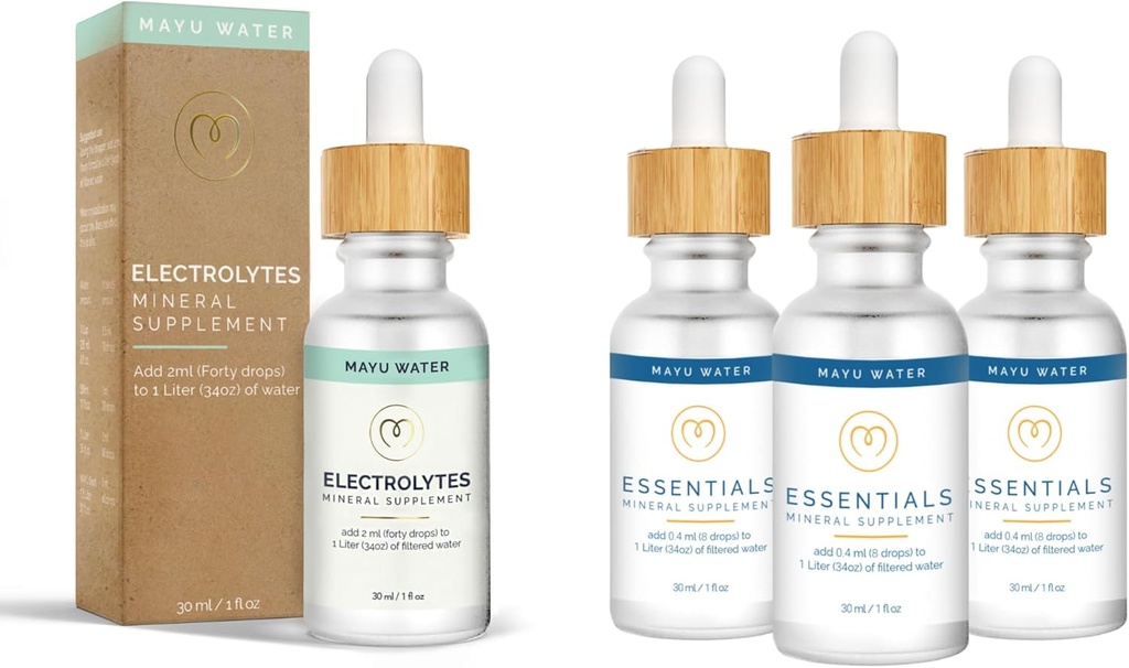 mayu sporen minerale druppels (3pack)+ Elektrolytwaterdruppels