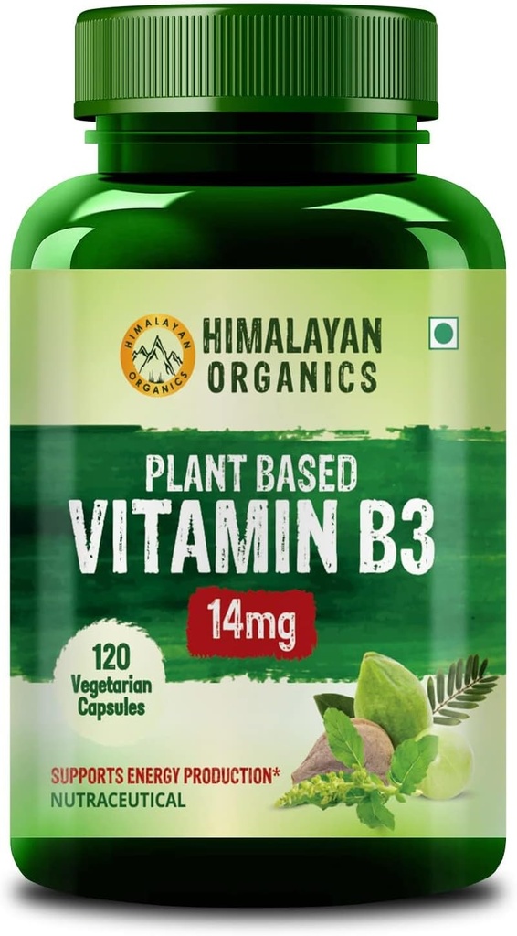 Algemene plantaardige vitamine B3 Ondersteunt gezonde huid en hart 120 capsules