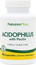 Natures Plus Acidophilus met pectine - 90 capsules - Probiotische supplement met 1 miljard levende cellen & pectine - Veganistisch, glutenvrij - 90 porties