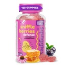 Sniffle Bessen Vlierbessen Gummies met Bee Propolis & Echinacea, Kids Immune Booster, Propolis Gummies for Health, Peuter Vitaminen voor Immune Support, Tasty Chewy Gummy (100 telling)