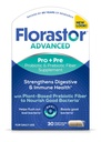 Florastor Select Pro+Pre Supplément probiotique et prébiotique quotidien pour les femmes et les hommes, stimule les bonnes bactéries, Saccharomyces Boulardii CNCM I-745 (30 capsules) (paquet de 1)