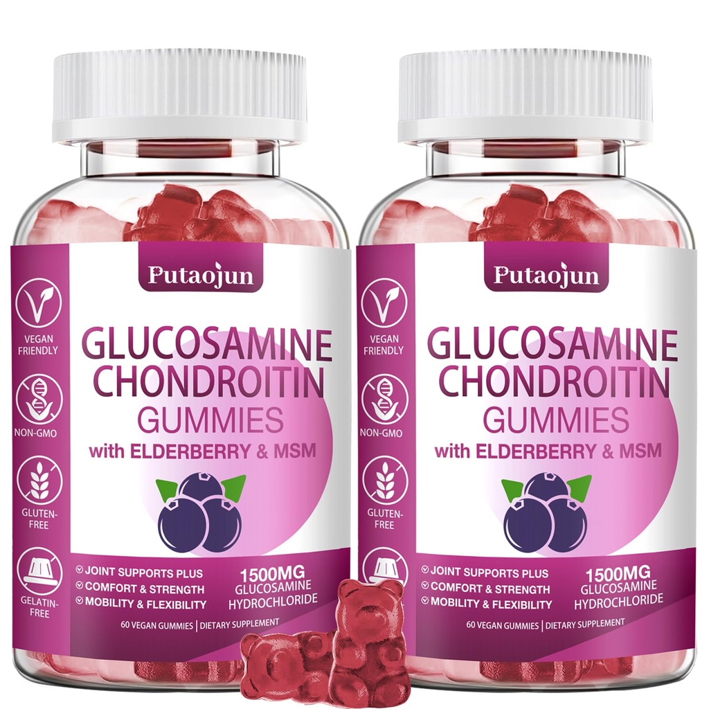 Glucosamine Chondroitin Supplementen met MSM & Vlierbessen 