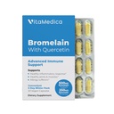 VitaMedica Bromelain & Quercetin Supplement - 500mg Bromelain 250mg Quercetin - 2400 GDU voor immuniteit, gezamenlijke ondersteuning, ontsteking en spierherstel - 20 Vegan Capsules - 5 dagen levering