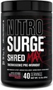 Jacked Factory Nitrosurge Shred Max Preworkout - High-Performance Thermogenic Pre Workout Powder for Men and Women - L Citrulline, Acetyl L Carnitine, Organic Cafeine - 40 Servers, Watermelon Peach
