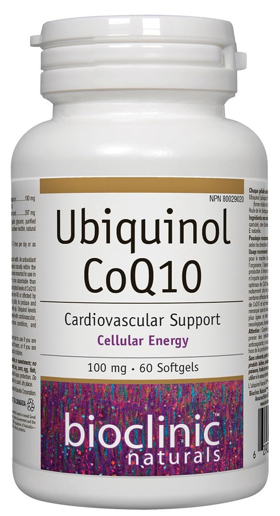Bioclinique Naturelles Ubiquinol Softgels, 60 Comte